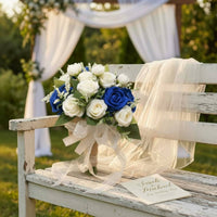 Bridesmaid Floral Arrangement Lightweight Event Decor Silk Flowers for Photo