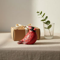 Hand-Painted Bird Sculpture Symbolic Resin Bird Statue Realistic Look Resin Avian Statue for Bookshelf, Windowsill