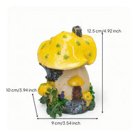 Toadstool House Resin Miniature Toadstool Figurines Mini for Hobbyists