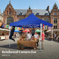 Waterproof Folding Instant Setup Gazebo Easy Setup Canopy Tent Heavy Duty Frame Portable Shelter Sun Protection for Street Vendors, Event Organizers, Temporary Carport, Markets, Sporting Events, Backyard