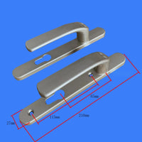 Aluminum alloy lever handle for doors
