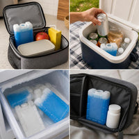 Reusable Ice Packs for Coolers, Food Preservation, and Temperature Control