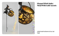 Cutout Witch Kettle Yard Light