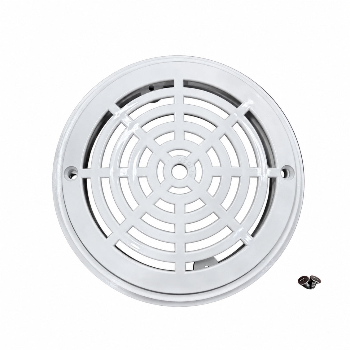 White Pool Main Drain Cover Circular Pool Drain Port Cover Round Safe for Spas