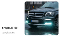 2 Pieces LED Daytime Running Light Easy to Install Clear Vision Daytime Running Lamp Strip Daytime Running Light Bar for Night Driving