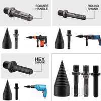 Wood Splitting Drill Bit Set for Firewood, Efficient and Durable