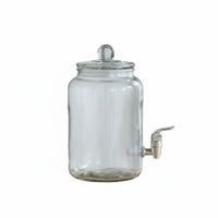 Glass Beverage Dispenser with Spigot Party Drink Dispenser Iced Tea Jar for Commercial Use