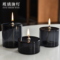 Creative Colorful Handmade Glass Candle Holder Oil Lamp European Decorative Home Ornament