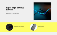 RGB Desk Pad: Waterproof, Non-Slip Gaming Mat