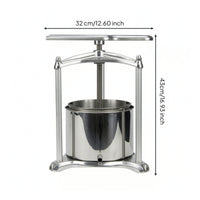 Grape Press with Mesh Bag Hand-Operated Fruit and Beverage Press Versatile Strain Bag for Hobbyists