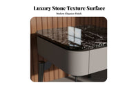 Single-Drawer Nightstand Light Luxury Bedside Table Modern Design for Homeowners