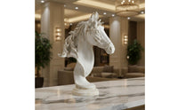 Horse Bust Sculpture Tabletop Display Home Decoration Realistic Details