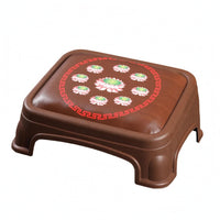 Buddhist Prayer Stool Arched Base Padded Prayer Stool Molded Plastic for Temples
