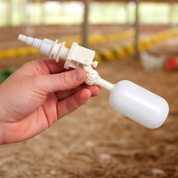 Livestock Waterer Trough Valve, Automatic Fill Inlet Controller, 3/4 Inch Hose Connection, Poultry Farm Water Valve