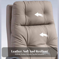 Reclining Highspine-Supporting Chair with Footrest Height Adjustable Highspine-Supporting Recliner with Footrest 360° Rotate