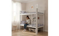 Metal Bunk Bed Space-Saving Bunk Bed Frame Heavy Duty for Students, Teens, Dormitory, Bedroom, Apartment