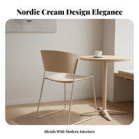 Molded Spinerest Chair Stackable Indoor Seating Nordic Design Modern Design for Homeowners, Business Owners, Cafe, Office