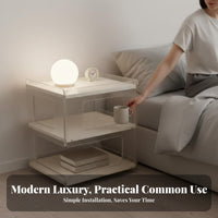 C-curve designd accentuating Table Light Luxury Nightstand Modern Design for distant Workers