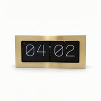 Mechanical Flip Clock Vintage-Style Flip Desk Clock Easy to Read for Living Room