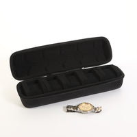 Multi-Slot Watch Storage Bag with Sponge Compartments and Zipper