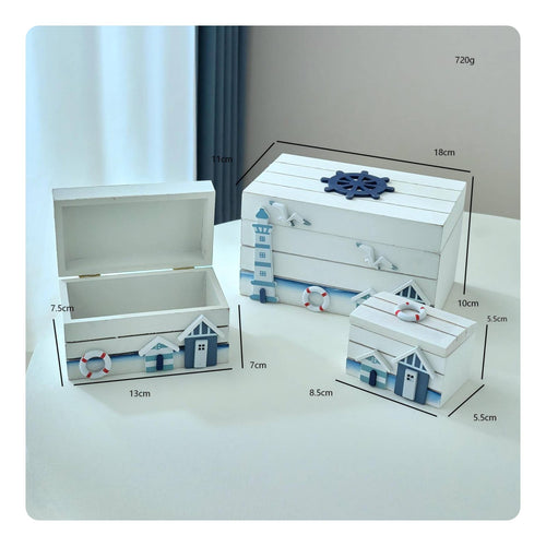 Mediterranean Design Trinket Box Creative Gift for Desktop, Living Room