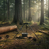 Folding Tripod Cooktop Stand Universal Fit Adjustable Camping Cooktop Stand