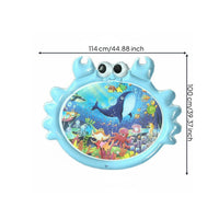 Leak Proof Design Baby Tummy Time Water Mat Easy to Set Up Inflatable Water Play Mat Foldable Infant Toy for Babies, Infants, Toddlers, Indoor