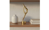 Ballet Dancer Sculpture Resin Craft Ballerina Figurine Elegant Abstract Dancer Statue for Gymnasts, Dancers, Living Room, Entryway, Bookshelf
