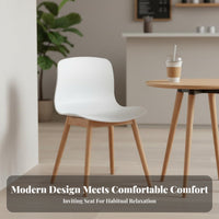 5 Pieces Round 4-Seater Table Set Minimalist Design Household Furniture for Cafe