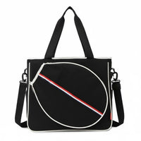 Multi-Purpose Badminton Racket Tote Bag Convertible Strap Tennis Racket Shoulder Bag Separate Shoe Compartment Large Capacity Sports Tote Wet-Dry Separation for Outdoor, Gym