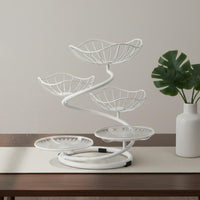 Tiered Fruit Basket Decorative Multi-Layer Snack Basket Space Saving
