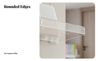 Clear surfacemounted shelf Sturdy Clear surfacemounted Shelf multifunctional for homeowners