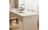 Simple Design Writing Desk with Shelves Multi-Functional Workstation with Storage Shelves Space Saving Study Table Sturdy Construction for Students