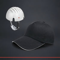 Adjustable Bump Cap with Chin Strap Low-Profile Design Short Brim Bump Cap Lightweight Hat for Construction Sites