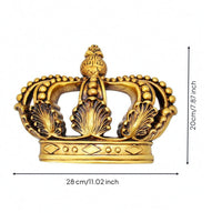Decorative Wall Coronet Hanging Textured Resin Wall Ornament Carved House Decoration