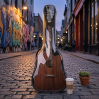 Transparent Guitar Bag Rubber Bottom Classical Guitar Full Bag-Length Zip