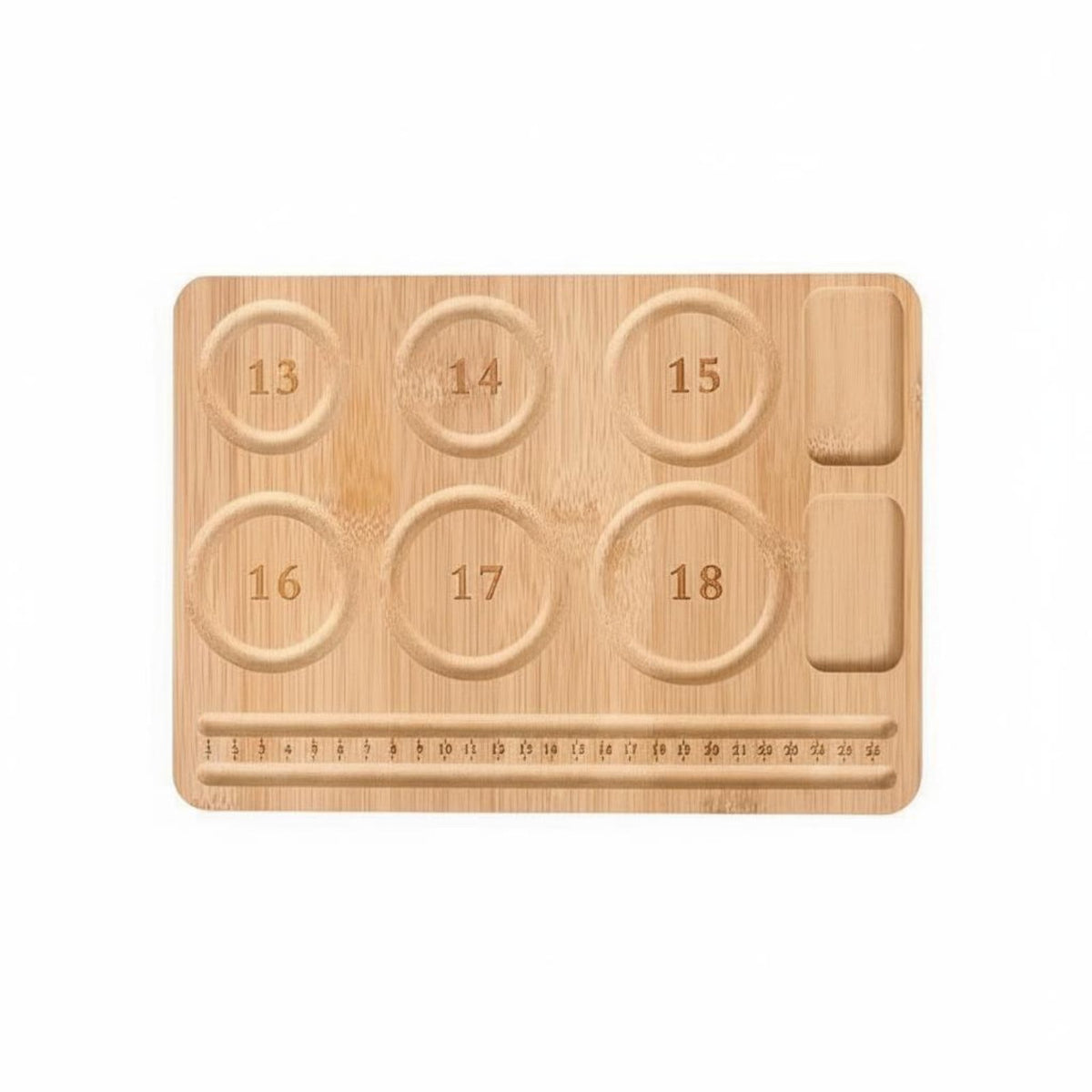 Wooden Bead Tray Wood Bracelet Design Easy-to-Use Bracelet Beading Board for DIY Crafters, Jewelry Makers, Workbench