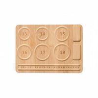 Wooden Bead Tray Wood Bracelet Design Easy-to-Use Bracelet Beading Board for DIY Crafters, Jewelry Makers, Workbench
