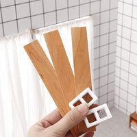 Miniature Cherry Wood Brick Bookshelf for Dollhouse