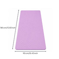 6mm Thick Exercise Mat with Carrying Strap Sturdy Exercise Mat with Mesh Bag Easy to Clean Cushioned for Stretching