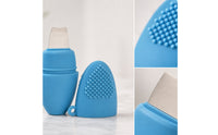 Double-Sided Blackhead Scraper with Cover Easy to Clean Blackhead Scraper Soft Pore Cleaning Tool Handheld for Daily Skin Maintenance Routine, Travel