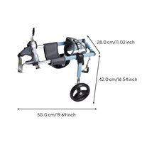 Adjustable hind leg dog cart, sturdy