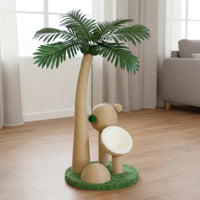 Feline Climbing Structure with Condo Sisal Rope Scratching Pole Multi-Level Pet Furniture for Kittens, Small Cats, Apartments, Living Room