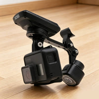 Bike Computer Mount with Action-Sports Interface Adapter Secure Bracket Adjustable Holder for Road Bicycling