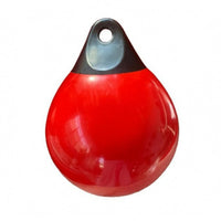 Boat Fender Ball Round Inflatable Buoy 4 Mm Thick PVC Buoy Glossy Red Open Water Swimming Float