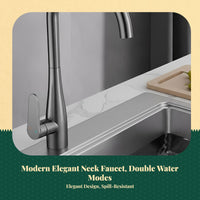 Brass pull-down faucet with sprayer