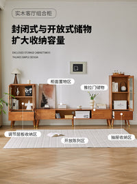 Solid Wood TV Cabinet and Coffee Table Combination