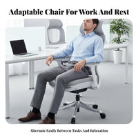Reclining Chair with Leg Rest High spine assist premium Seat 360-Degree rotating Adjustable Height for Study Room, Gaming Setup