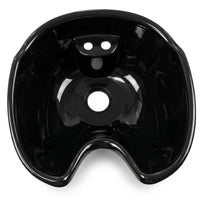 Front Neck Opening Hairdresser Sink Molded Shampoo Basin Salon Shampoo Bowl Raised Mounting Base