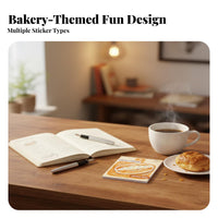 30 Pages Bakery Themed Memo Pad Cute Design Food Shaped Y Notes Thoughtful Present Shaped Y Notes for Students, Scrapbookers, Planners, Kitchen, Home